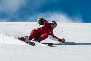 skiing
