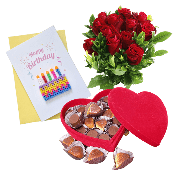 Flowers with White forest cake - Image 3